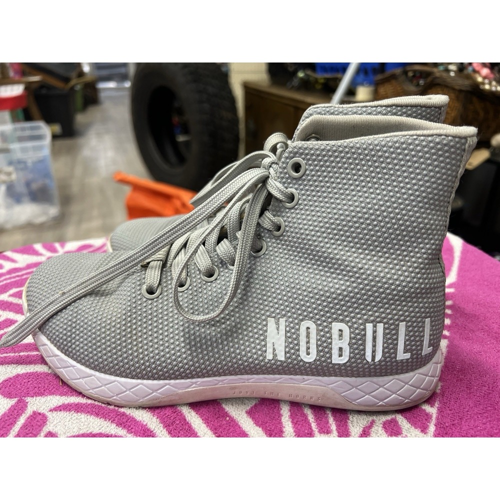 NoBull M 5/W 6.5 SuperFabricβ High-Top Gray Trainers